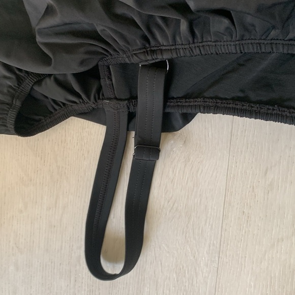 Swimsuits for All Swim 365 Laser Cut Off The Shoulder Swim Dress‎ Black Size 26 - Picture 8 of 15